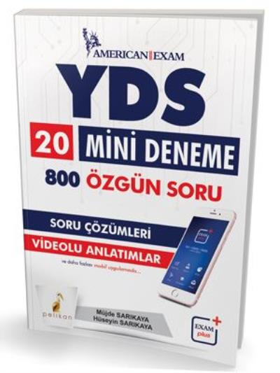 Pelikan 2018 YDS 20 Mini Deneme 800 Özgün Soru Hüseyin Sarıkaya