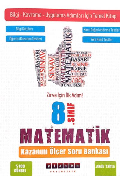 Platon 8. Sınıf Matematik Kazanım Ölçer Soru Bankası