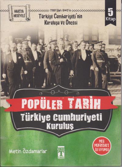 Popüler Tarih - Türkiye Cumhuriyeti Kuruluş 5 Kitap Metin Özdamarlar