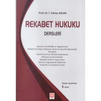 Rekabet Hukuku Dersleri