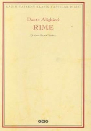 Rime %17 indirimli DANTE ALIGHIERI