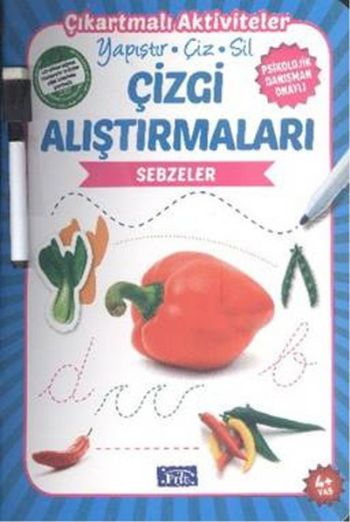 Sebzeler - Çizgi Alıştırmaları %25 indirimli Ülkü Unsu