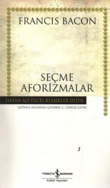 Seçme Aforizmalar K.Kapak %30 indirimli Francis Bacon