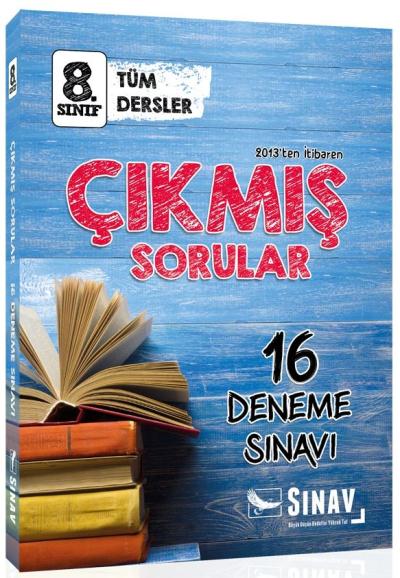 Sınav 8.Sınıf Tüm Dersler Çıkmış Sorular 16 Deneme Sınavı Kolektif