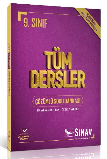 Sınav 9. Sınıf Tüm Dersler Çözümlü Soru Bankası %17 indirimli Komisyon