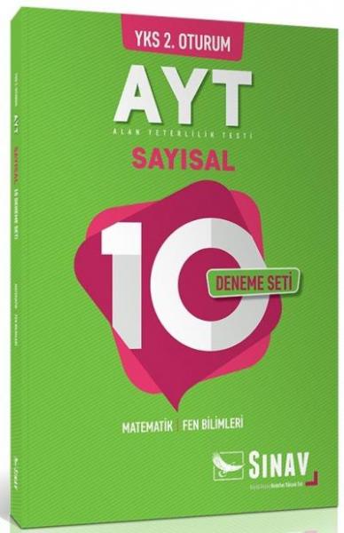 Sınav YKS 2.Oturum AYT 10 Deneme Sayısal Matematik-Fen Bilimleri Kolek