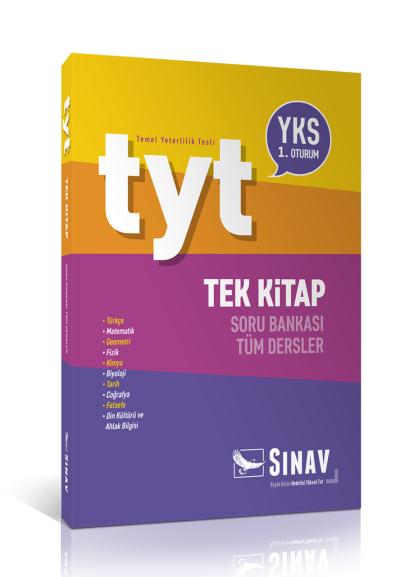 Sınav YKS TYT Tüm Dersler Tek Kitap Soru Bankası 1. Oturum Sınav Dergi