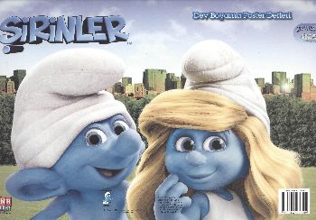 Şirinler-Dev Boyama Poster Defteri %17 indirimli Kolektif