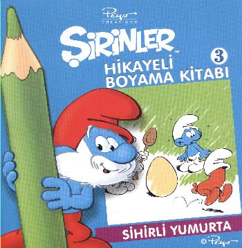 Şirinler Hikayeli Boyama Kitabı-3: Sihirli Yumurta %17 indirimli