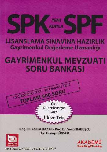 SPK Yeni Adıyla SPF Lisanslama Sınavına Hazırlık Gayrımenkul Mevzuatı 