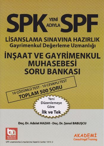SPF İnşaat ve Gayrimenkul Muhasebesi Soru Bankası Şenol Babuşcu-Adalet