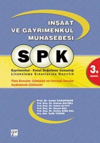 SPK İnşaat ve Gayrimenkul Muhasebesi - 3. Modül