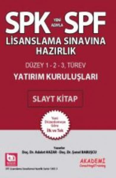 SPK Yatırım Kuruluşları Slayt Kitap