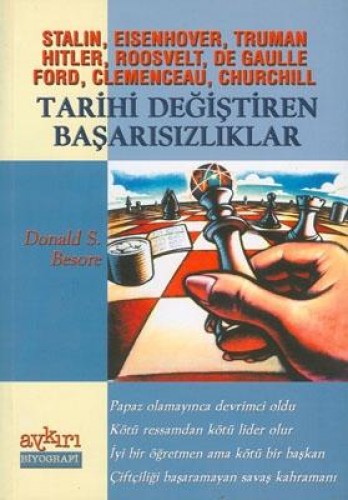 Stalin, Eisenhover, Truman Hitler, Roosvelt, De Gaulle Ford, Clemenceau, Churchill Tarihi Değiştiren Başarısızlıklar