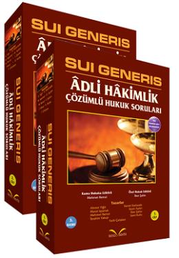 Sui Generis Adli Hakimlik Çözümlü Hukuk Soruları (2 Cilt Takım)