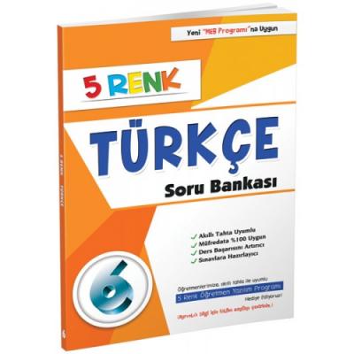 5 Renk Türkçe Soru Bankası 6. Sınıf