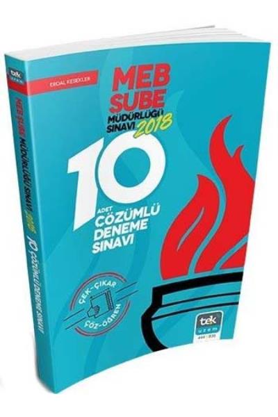 Tek Uzem MEB Şube Müdürlüğü Çözümlü 10 Deneme Sınavı Erdal Kesekler