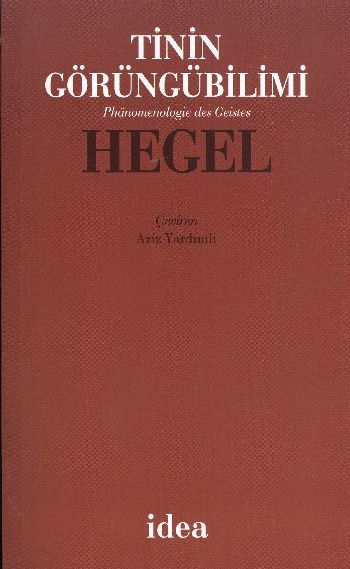 Tinin Görüngübilimi (Ciltsiz) %17 indirimli G.W. Friedrich Hegel