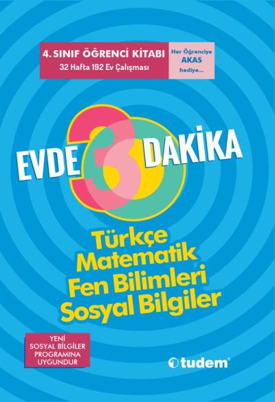 Tudem 4. Sınıf Evde 30 Dakika Öğrenci Kitabı