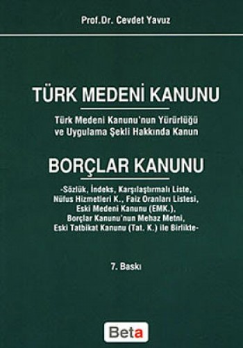 Türk Medeni Kanunu Borçlar Kanunu