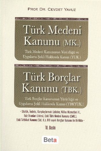 Türk Medeni Kanunu-Türk Borçlar Kanunu