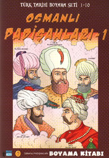 Türk Tarihi Boyama Seti-07: Osmanlı Padişahları-1