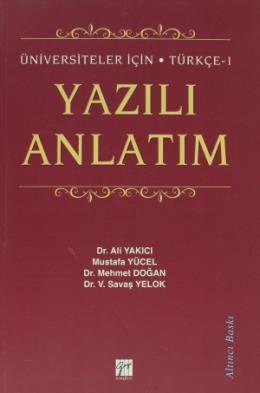 Türkçe 1 - Yazılı Anlatım Mehmet Doğan