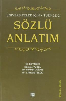 Türkçe 2 - Sözlü Anlatım Mehmet Doğan