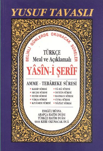 Türkçe Meal ve Açıklamalı Yasin-i Şerif Dergi Boy %17 indirimli Yusuf 