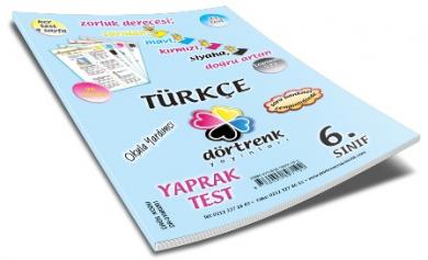 Türkçe Soru Bankası Zenginliğinde Okula Yardımcı 6. Sınıf Yaprak Test