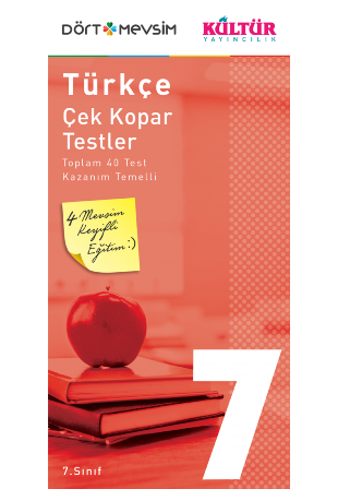 Kültür 7. Sınıf Dört Mevsim Türkçe Çek Kopar Testler