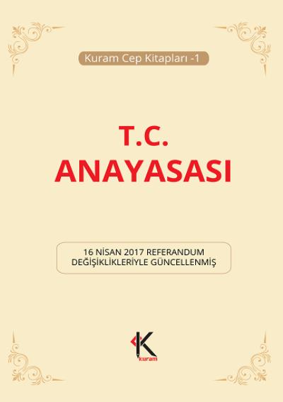 Türkiye Cumhuriyeti Anayasası Kuram Kitap Komisyon
