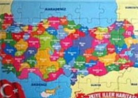 Türkiye İller Haritası - Yapboz