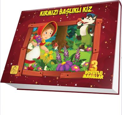 Üç Boyutlu Masallar-Kırmızı Başlıklı Kız (Ciltli)