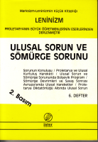 Ulusal Sorun Ve Sömürge Sorunu