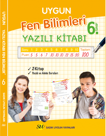 Sadık Uygun Fen Bilimleri Yazılı Kitabı 6. Sınıf