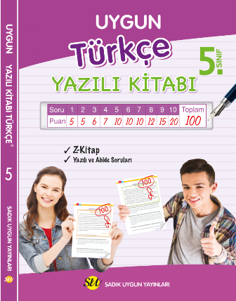 Sadık Uygun Türkçe Yazılı Kitabı 5. Sınıf