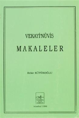 Vekayi’nüvis Makaleler