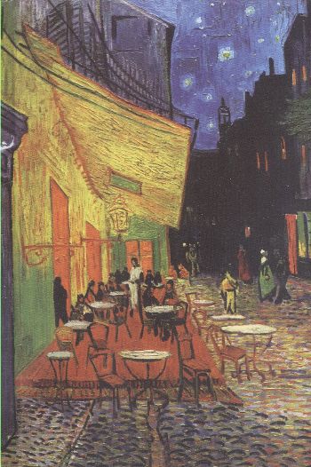 Vincent Van Gogh : Cafe Terrace at Night Orta Boy %17 indirimli Komisy