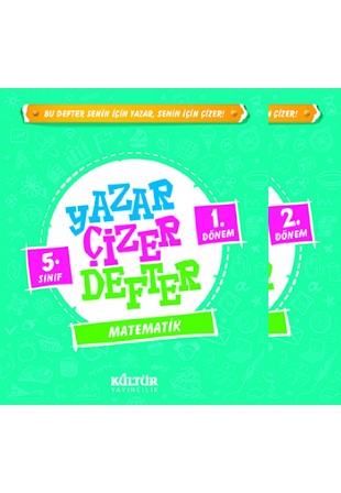 Kültür Yayıncılık 5. Sınıf Matematik Yazar-Çizer Defter